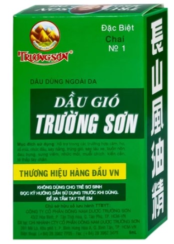 Dầu gió Trường Sơn hộp 12 chai 6ml